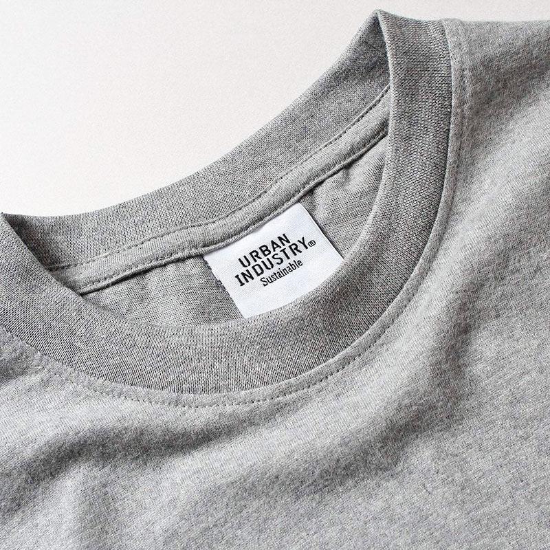 Urban Industry Organic T-Shirt 3-Pack, Grey, Detail Shot 3