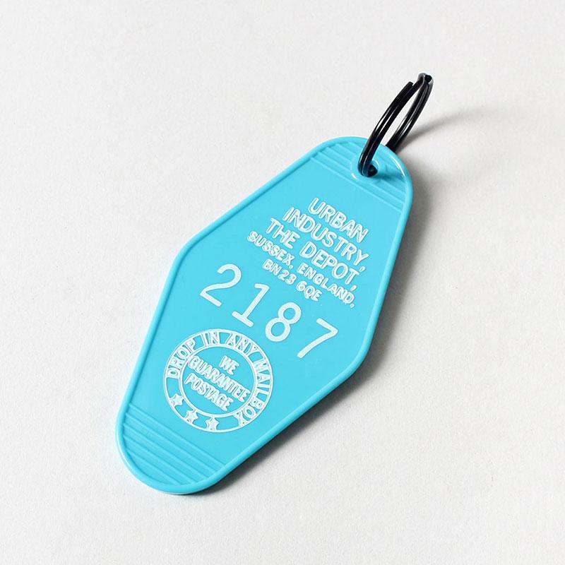 Urban Industry Vintage Hotel Key Fob, Skywalker Blue, Detail Shot 1