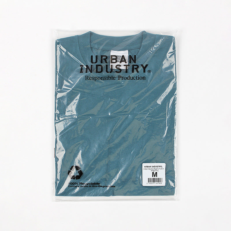 Urban Industry Organic T-Shirt, Dragonfly, Detail Shot 4