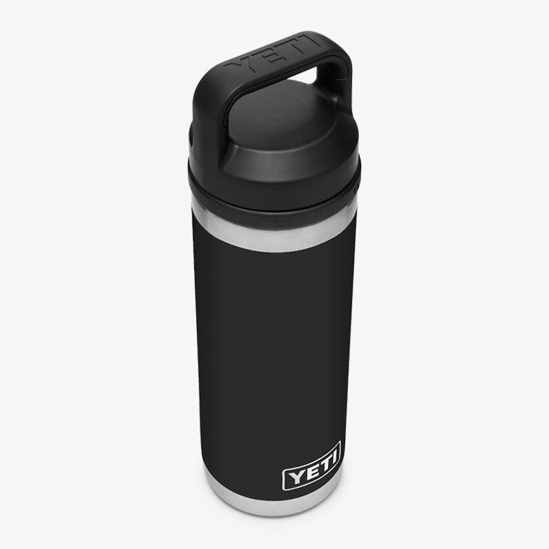 YETI Rambler 18oz Bottle, Black, Detail Shot 2