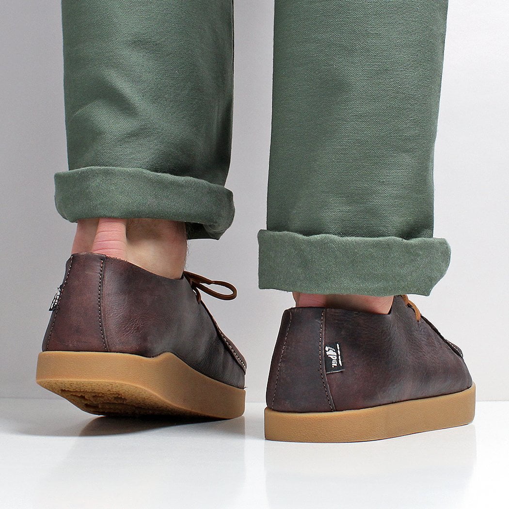 Yogi Footwear Willard Reverse Vamp Shoes, Dark Brown, Detail Shot 7